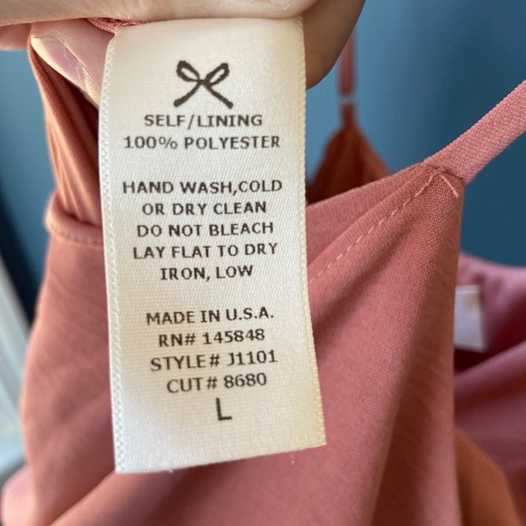 Spaghetti Strap Orange Jumpsuit Size L - Picture 7 of 9